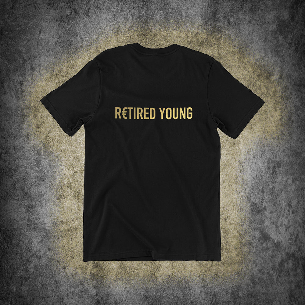 R€TIRED YOUNG | T-SHIRT SCHWARZ