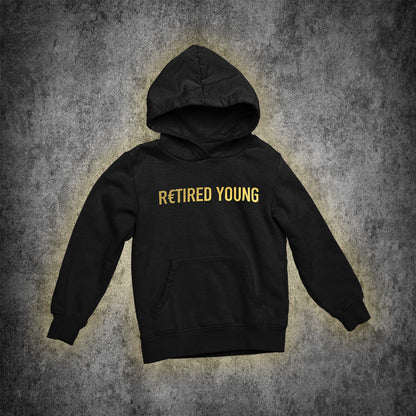 R€TIRED YOUNG | HOODIE SCHWARZ